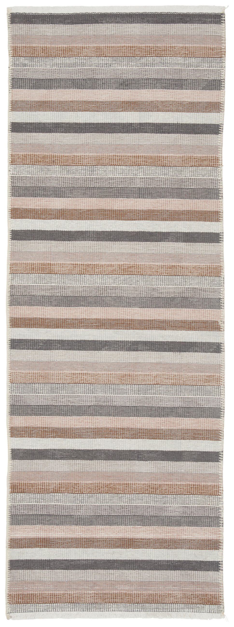 BĚHOUN, 80/250 cm, šedá, béžová - šedá/béžová, Lifestyle, textil (80/250cm) - Novel
