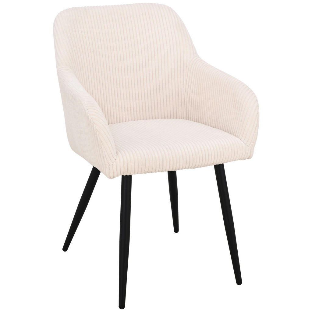 Livetastic ŽIDLE S PODRUČKAMI, železo, manšestr, béžová