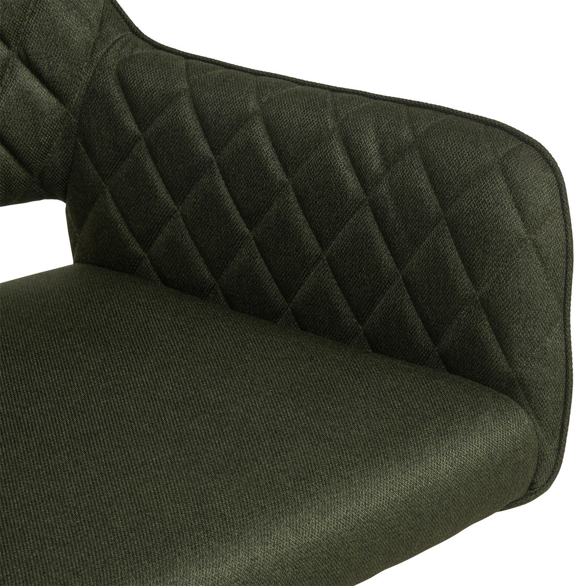 NASLANJAČ, les, kovina, tekstil zelena, črna  - črna/zelena, Konvencionalno, kovina/tekstil (57/85.5/60cm) - MID.YOU