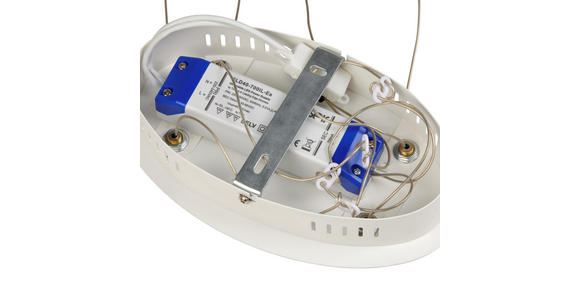 LED-HÄNGELEUCHTE 78/25/120 cm - Opal/Weiß, Design, Kunststoff/Metall (78/25/120cm) - Ambiente