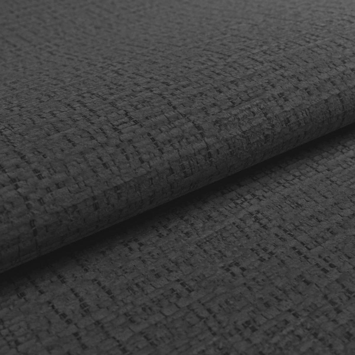 ECKSOFA MATERA Graphitfarben Chenille, Struktur Nierenkissen, Kopfteilverstellung, Sitzvorzug  - Schwarz/Graphitfarben, Trend, Holz/Textil (311/226cm) - MID.YOU