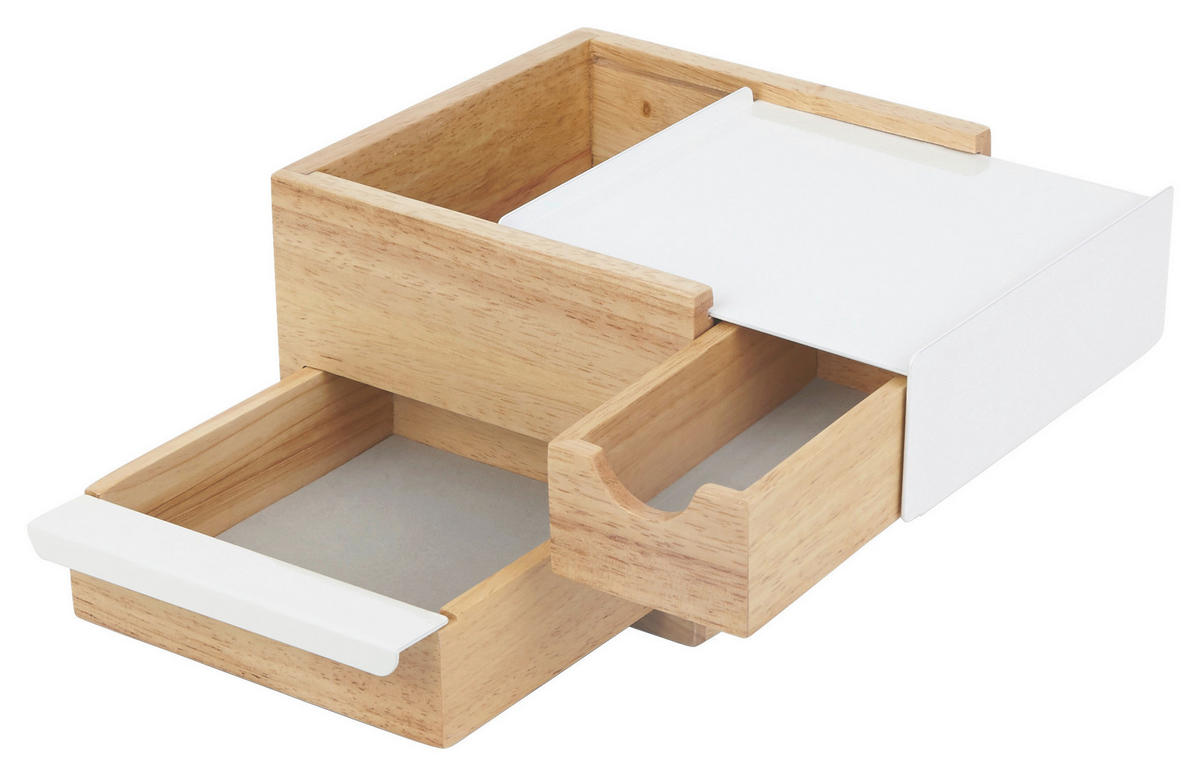 SCHMUCKBOX - Naturfarben, Design, Holz/Metall (17/11,2/15,2cm) - Umbra