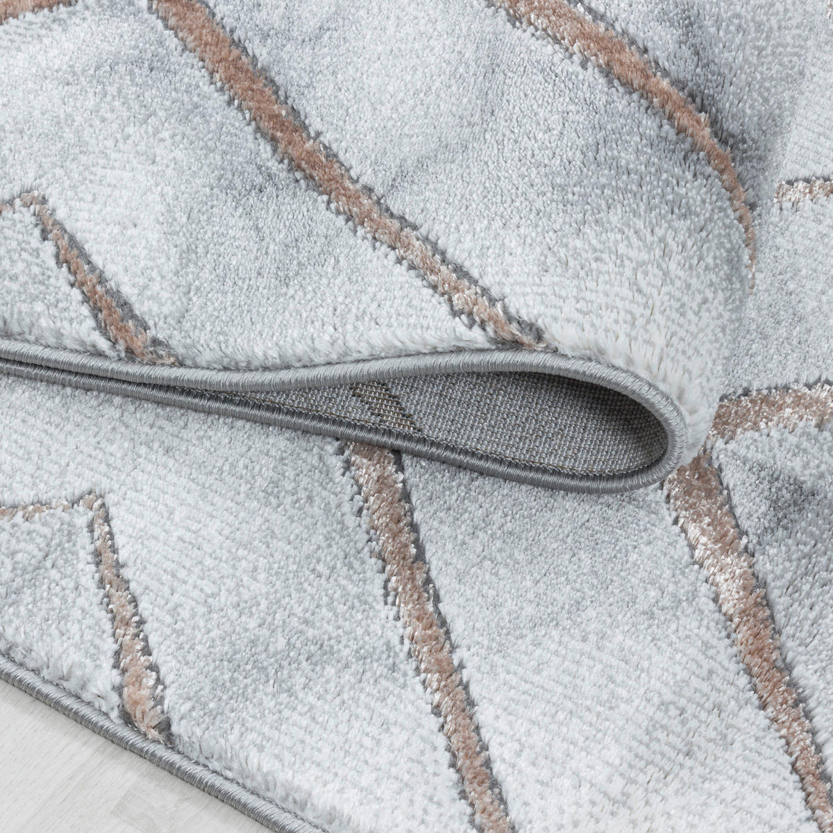 WEBTEPPICH 140/200 cm Naxos 3811 bronze Bronzefarben  - Bronzefarben, Design, Textil (140/200cm)