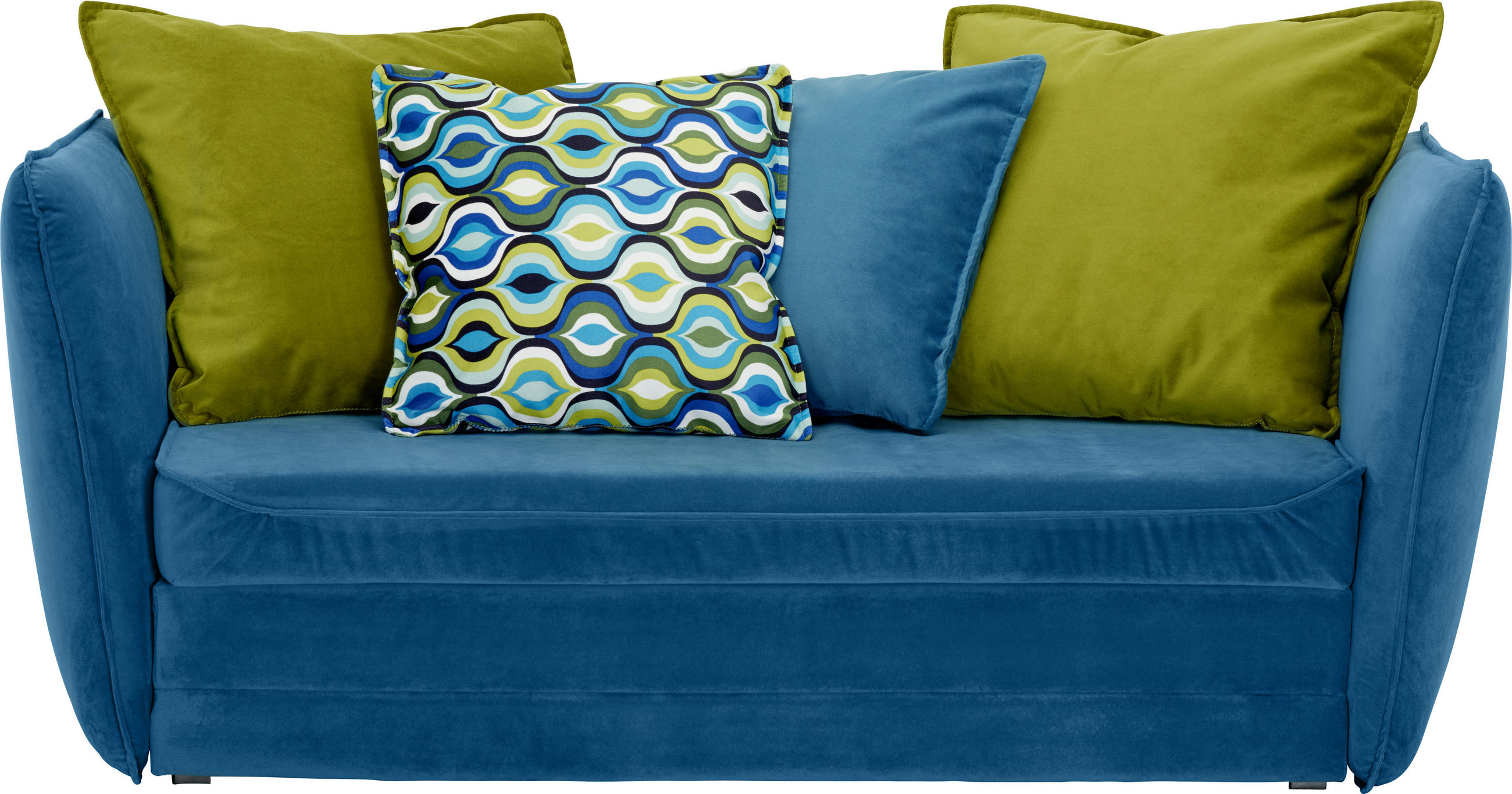 Jugend- UND Kindersofa in Textil Blau, Grün