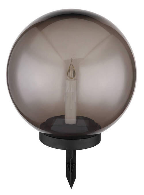 SOLARLEUCHTE 25/38,5 cm   - Schwarz/Grau, Basics, Kunststoff (25/38,5cm) - Globo