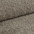 ECKSOFA Taupe Chenille  - Taupe/Schwarz, KONVENTIONELL, Kunststoff/Textil (233/193cm) - Carryhome