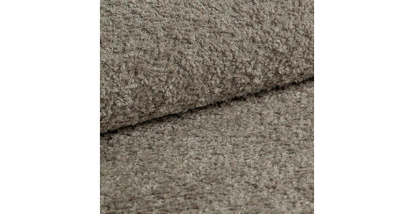 ECKSOFA Taupe Chenille  - Taupe/Schwarz, KONVENTIONELL, Kunststoff/Textil (233/193cm) - Carryhome