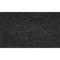 FUßMATTE 60/90 cm Dune Stripes dark grey  - Dunkelgrau, KONVENTIONELL, Kunststoff/Textil (60/90cm) - wash+dry