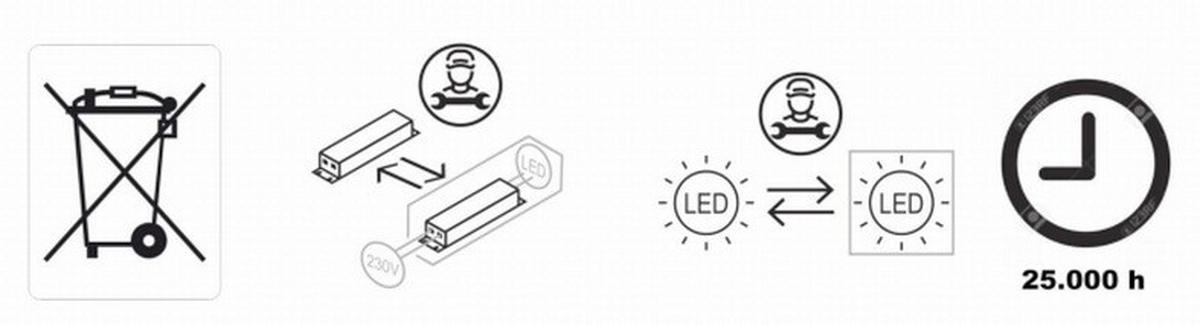LED-STEHLEUCHTE 32/147 cm    - Weiß, Basics, Glas/Metall (32/147cm) - Bankamp