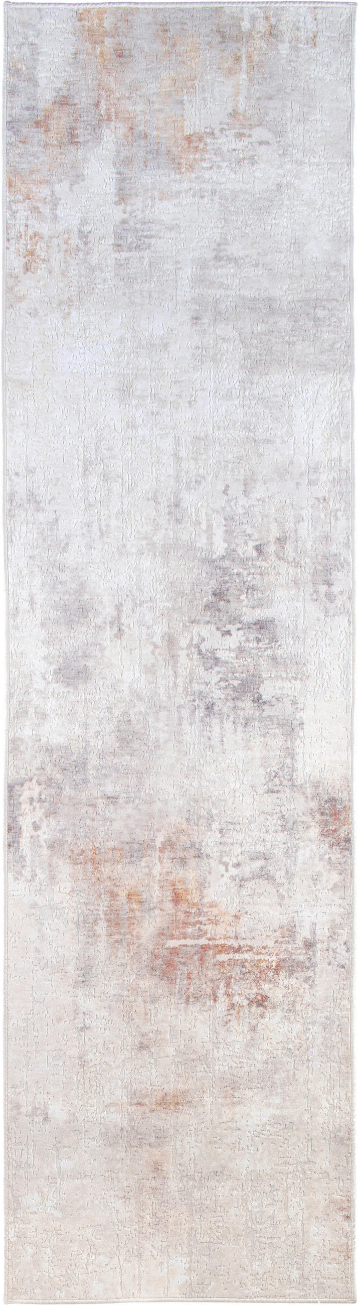 LÄUFER Ondea Jorg 80/300 cm  in Hellgrau, Rostfarben, Grauweiß  - Rostfarben/Hellgrau, Design, Kunststoff/Textil (80/300cm) - Lindorug