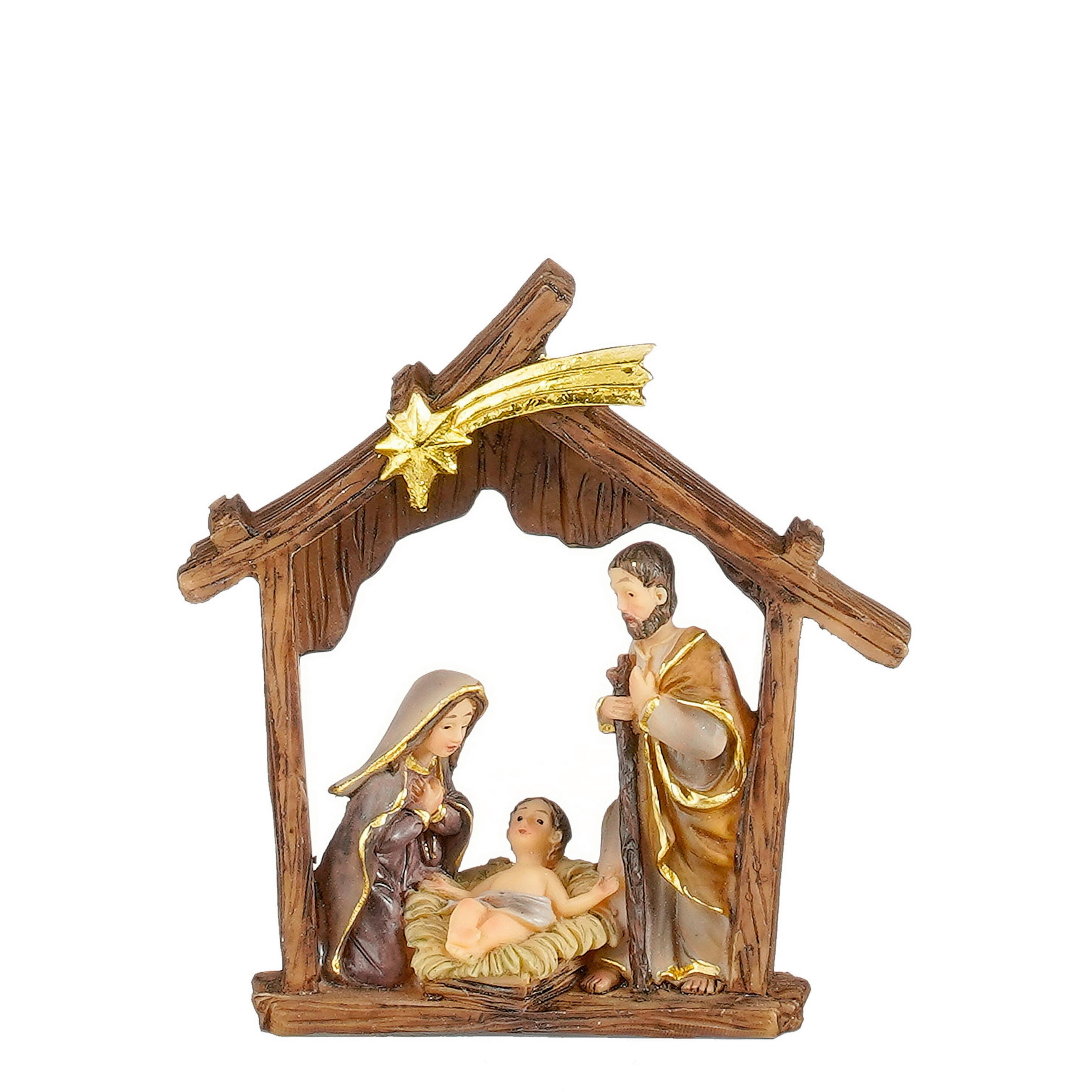 BOŽIČNA FIGURICA - večbarvno, Basics, umetna masa (9/2/10cm)