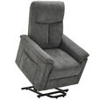RELAXSESSEL Webstoff Relaxfunktion    - Schwarz/Grau, KONVENTIONELL, Kunststoff/Textil (78/110/93cm) - Cantus
