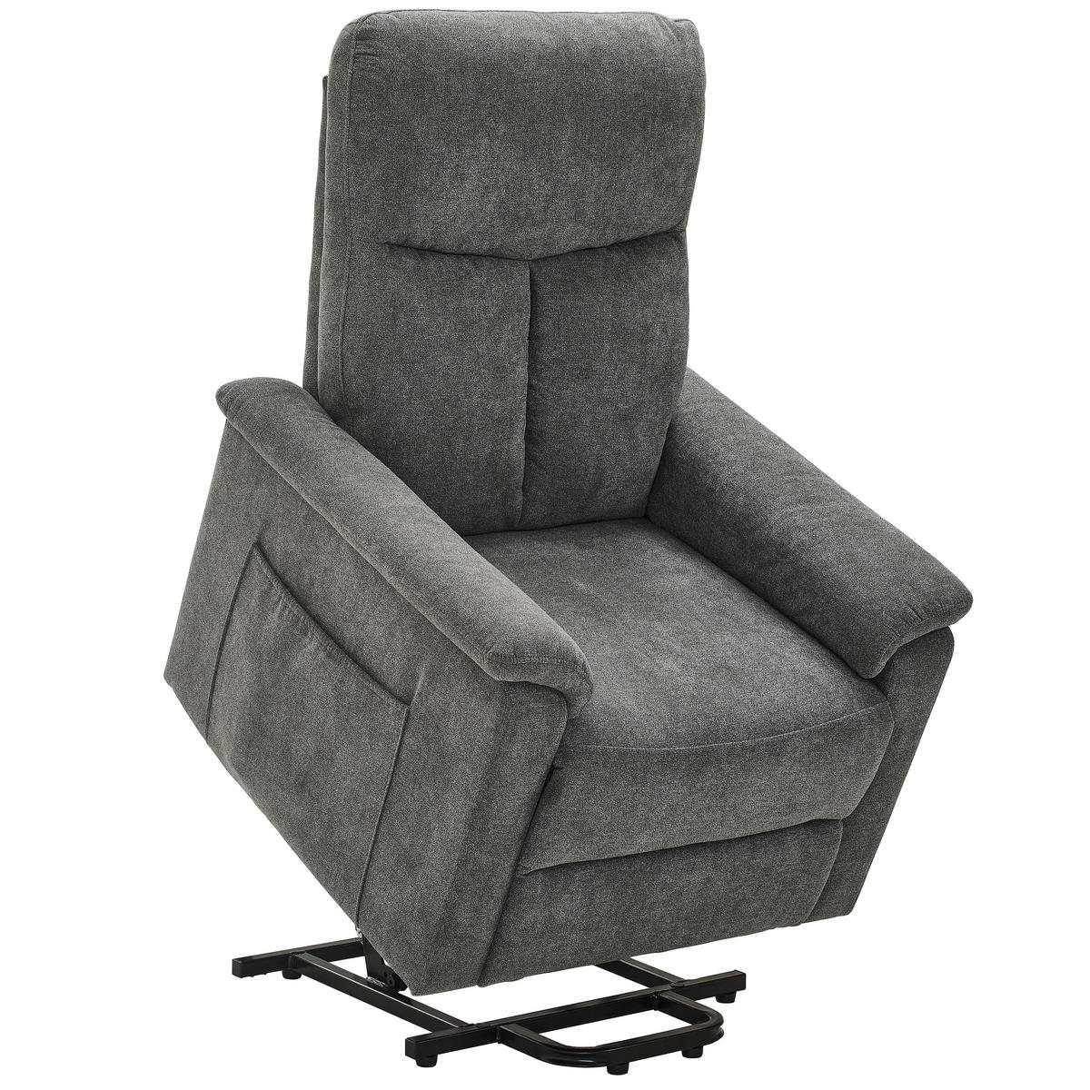 RELAX FOTEL - fekete/szürke, Konventionell, műanyag/textil (78/110/93cm) - Cantus