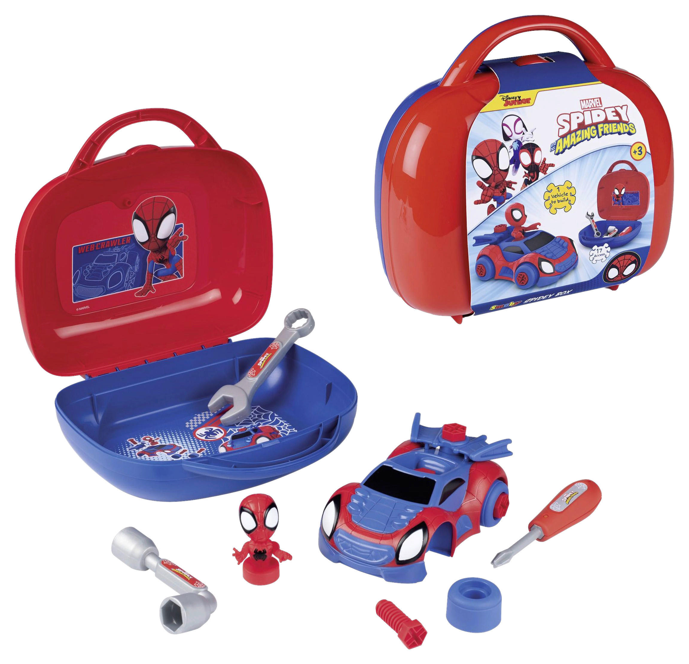 KINDERSPIELSET  - Blau/Rot, Basics, Kunststoff (10,7/25,30/23,40cm) - SMOBY