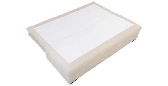 SCHLAFSOFA  mit Liegefunktion, Schlafen auf Sitzhöhe, Rücken echt Struktur Beige  - Beige/Schwarz, KONVENTIONELL, Kunststoff/Textil (195/93/83cm) - Carryhome
