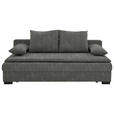 SCHLAFSOFA  in Webstoff Grau  - Schwarz/Grau, KONVENTIONELL, Kunststoff/Textil (207/94/90cm) - Venda