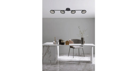 LED-STRAHLER 128/17/14 cm - Schwarz, LIFESTYLE, Kunststoff/Metall (128/17/14cm) - Novel