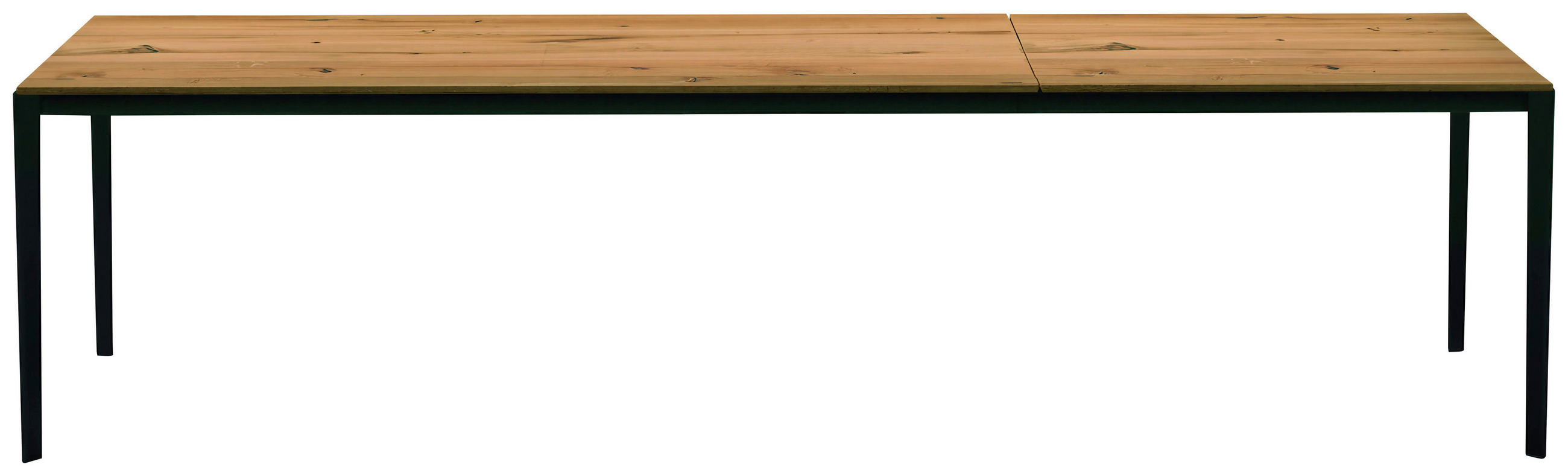 ESSTISCH in Holz, Metall 160-260/100/75 cm  - Wildeiche/Schwarz, Design, Holz/Metall (160-260/100/75cm) - TEAM 7