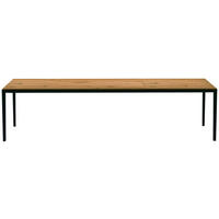 ESSTISCH in Holz, Metall 160-260/100/75 cm  - Wildeiche/Schwarz, Design, Holz/Metall (160-260/100/75cm) - TEAM 7