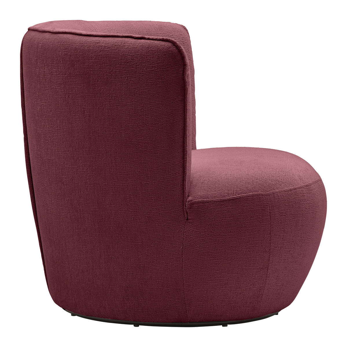 FÅTÖLJ i textil bordeaux  - bordeaux/svart, Modern, metall/textil (77/81/85cm) - MID.YOU