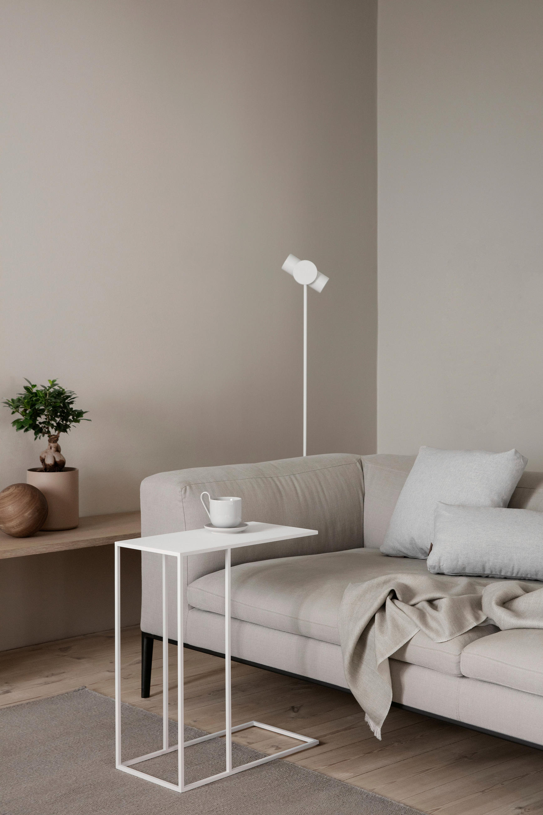 STEHLEUCHTE 22/130 cm    - Weiß, Design, Metall (22/130cm) - Blomus