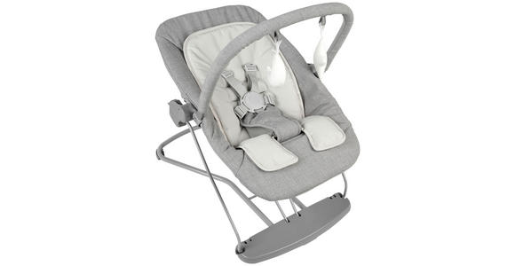 SCHAUKELWIPPE - Grau, Basics, Kunststoff/Textil (66/45/48-58cm) - My Baby Lou