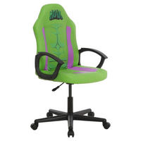 HERNÍ ŽIDLE, vzhled kůže, zelená, fialová, černá - černá/zelená, Design, textil/plast (60/98,5-108/63,6cm) - Marvel