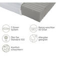 KOMFORTSCHAUMMATRATZE 180/210 cm  - Weiß, Basics, Textil (180/210cm) - Sleeptex