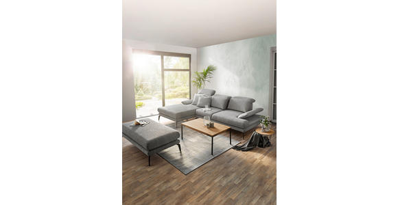 COUCHTISCH Eiche massiv 100/60/33,5 cm rechteckig Schwarz, Eichefarben  - Eichefarben/Schwarz, Design, Holz/Metall (100/60/33,5cm) - Novel