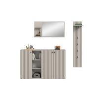 GARDEROBE 3-teilig  in 201/192/37 cm  - Kaschmir, Design, Holzwerkstoff (201/192/37cm) - MID.YOU