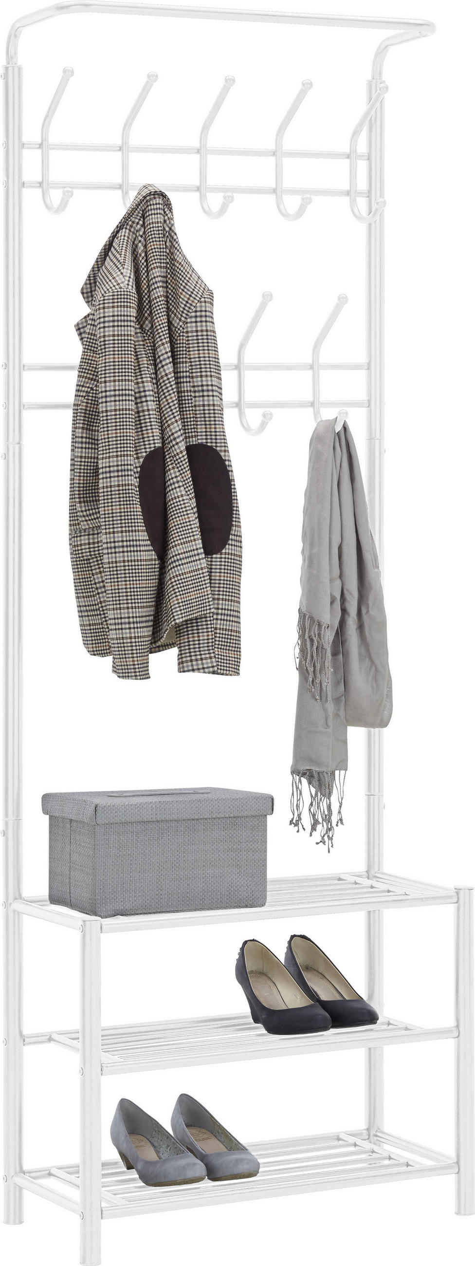KLÄDHÄNGARE - vit, Design, metall (67/185/32cm) - Best Price
