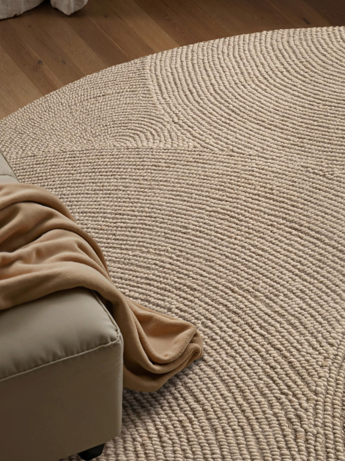 WOLLTEPPICH 120 cm Eleni Beige  - Beige, Basics, Textil (120cm)