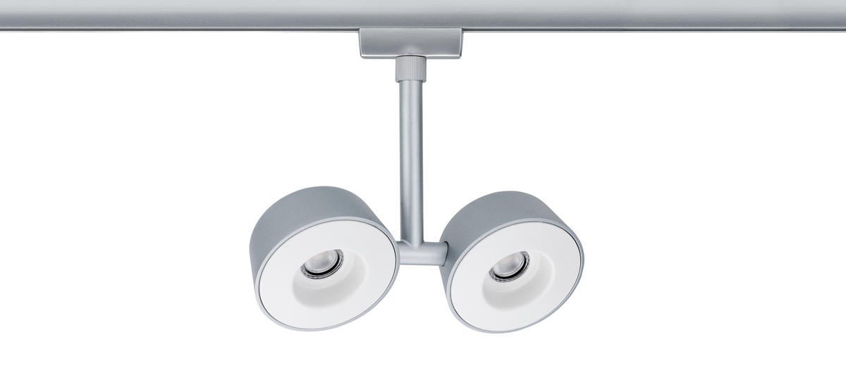 URAIL SCHIENENSYSTEM-STRAHLER - Chromfarben, Design, Kunststoff/Metall (19/18/4cm) - Paulmann