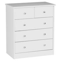 KOMODA   60/70/35 cm   bijela  - bijela/boje aluminija, Konvencionalno, drvni materijal/metal (60/70/35cm) - MID.YOU