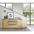 SIDEBOARD 180/85/40 cm  - Buchefarben/Schwarz, KONVENTIONELL, Holzwerkstoff/Kunststoff (180/85/40cm) - Venda