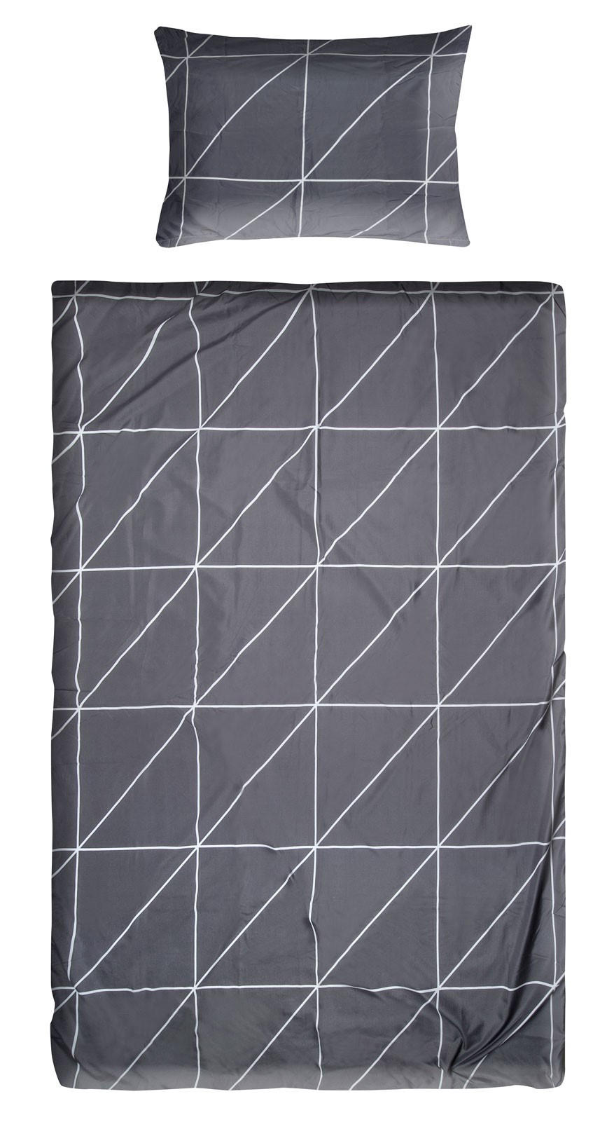POSTELJNINA AVA 140/200 cm črna  - črna, Konvencionalno, tekstil (140/200cm) - Boxxx