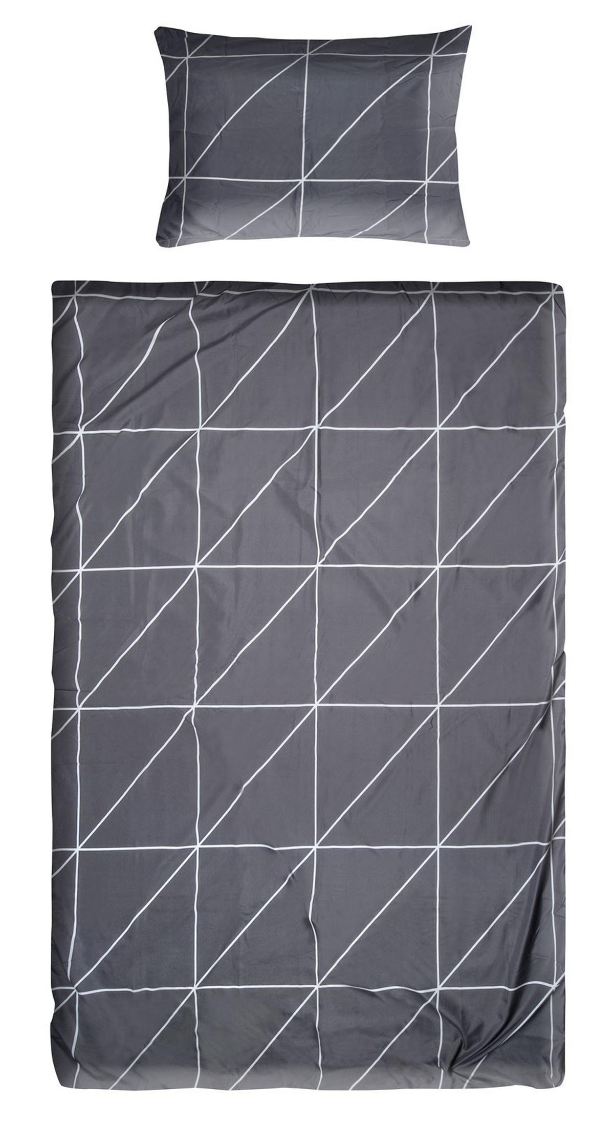 POSTELJNINA AVA 140/200 cm črna  - črna, Konvencionalno, tekstil (140/200cm) - Boxxx