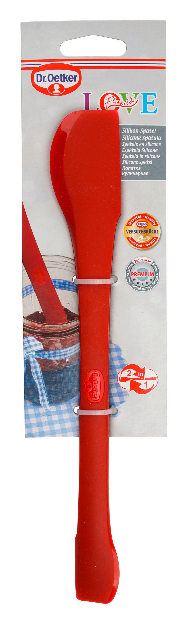 TEIGSCHABER - Rot, Basics, Kunststoff (27cm) - Dr.Oetker