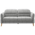 2-SITZER-SOFA  in Webstoff Hellgrau  - Eiche Bianco/Hellgrau, Design, Holz/Textil (192-220/85-106/98-112cm) - Dieter Knoll