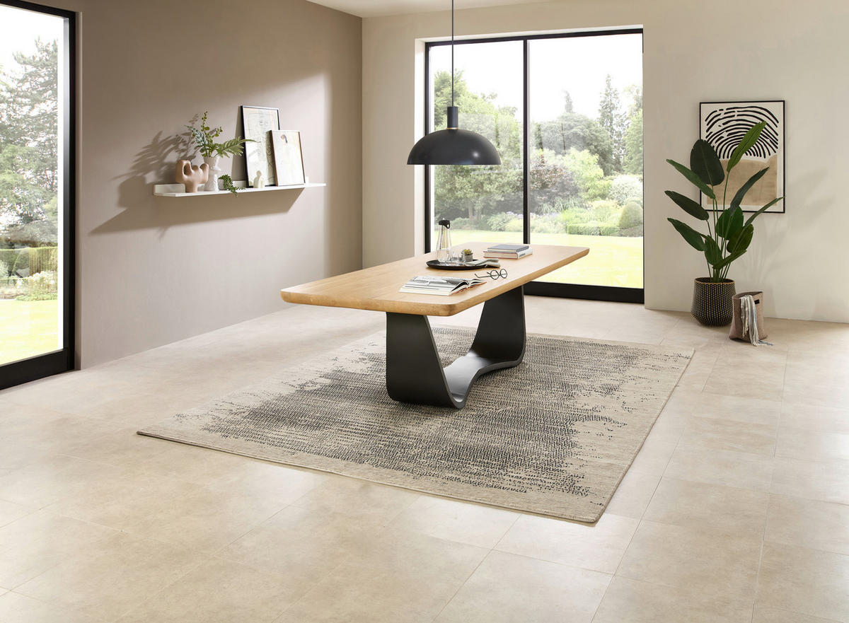ESSTISCHHolz, Metall 260/100/75 cm   - Eichefarben/Anthrazit, Modern, Holz/Metall (260/100/75cm) - Livetastic