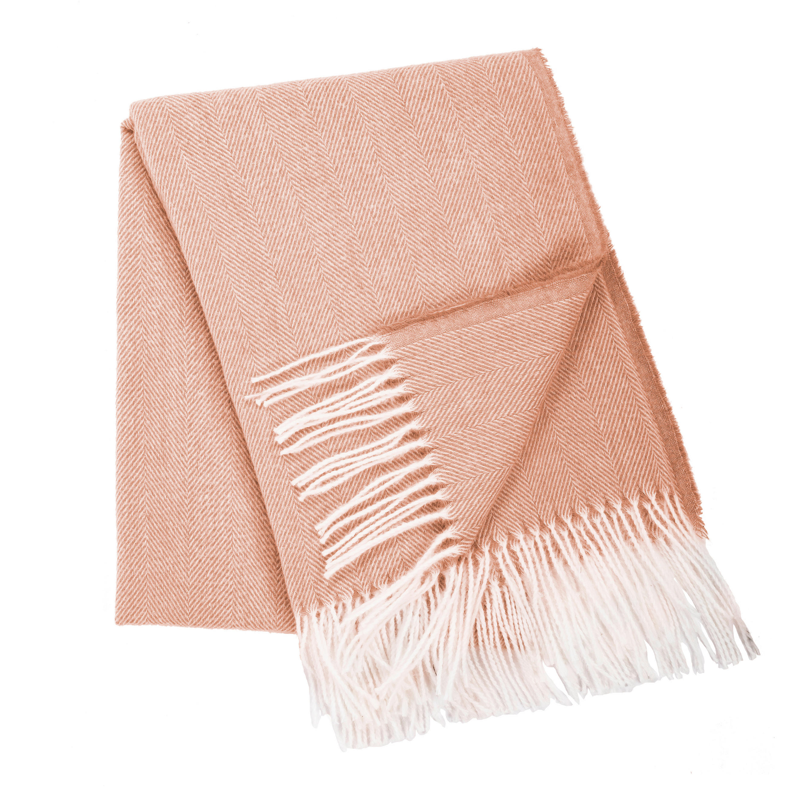 PREKRIVAČ 130/170 cm  FISHBONE  - boja cigle, Konvencionalno, tekstil (130/170cm)