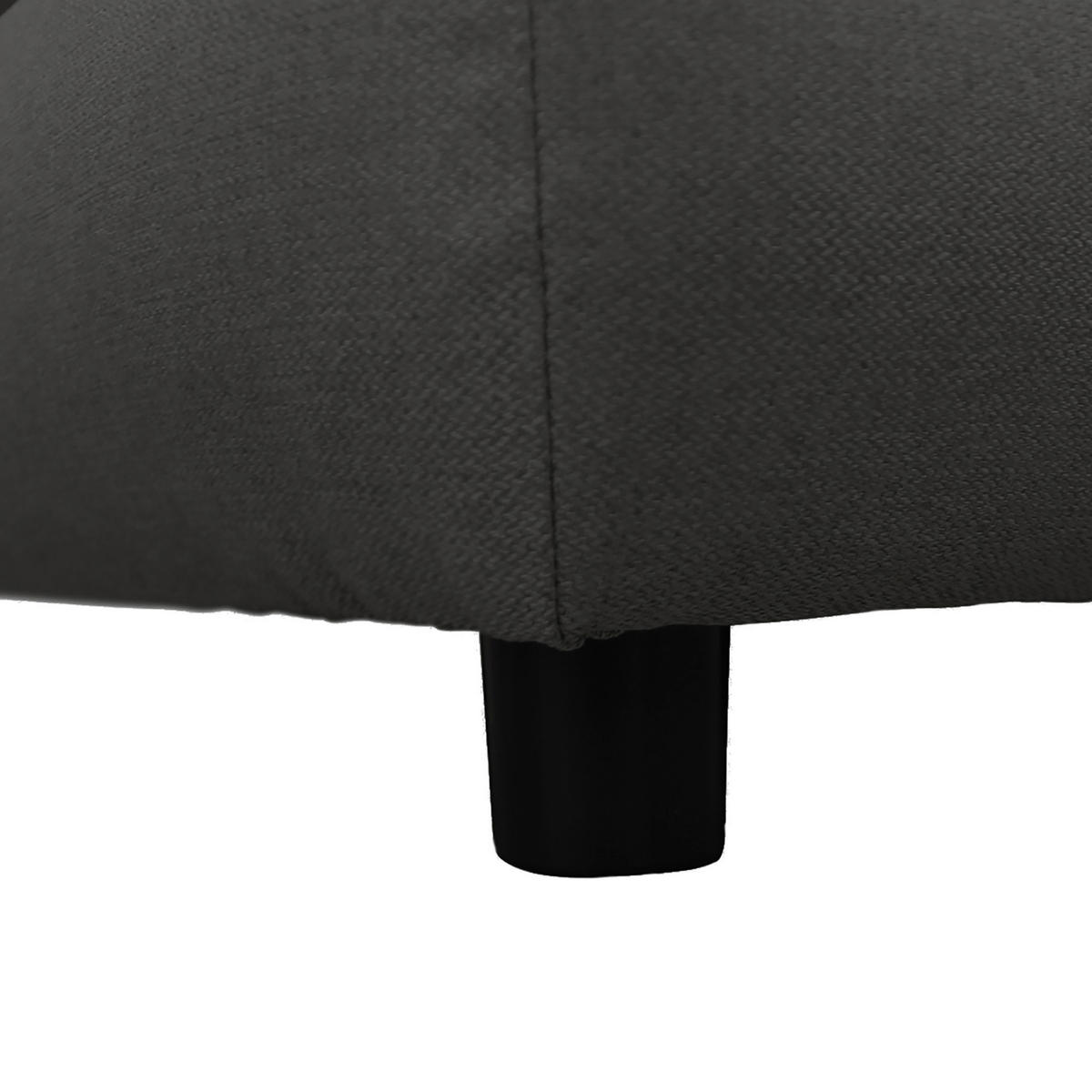 KANAPÉÁGY antracit  - fekete/antracit, Design, műanyag/textil (200/88/87cm) - P & B