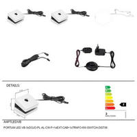 LED-KLEMMLEUCHTE   - Silberfarben/Schwarz, KONVENTIONELL, Kunststoff - Carryhome