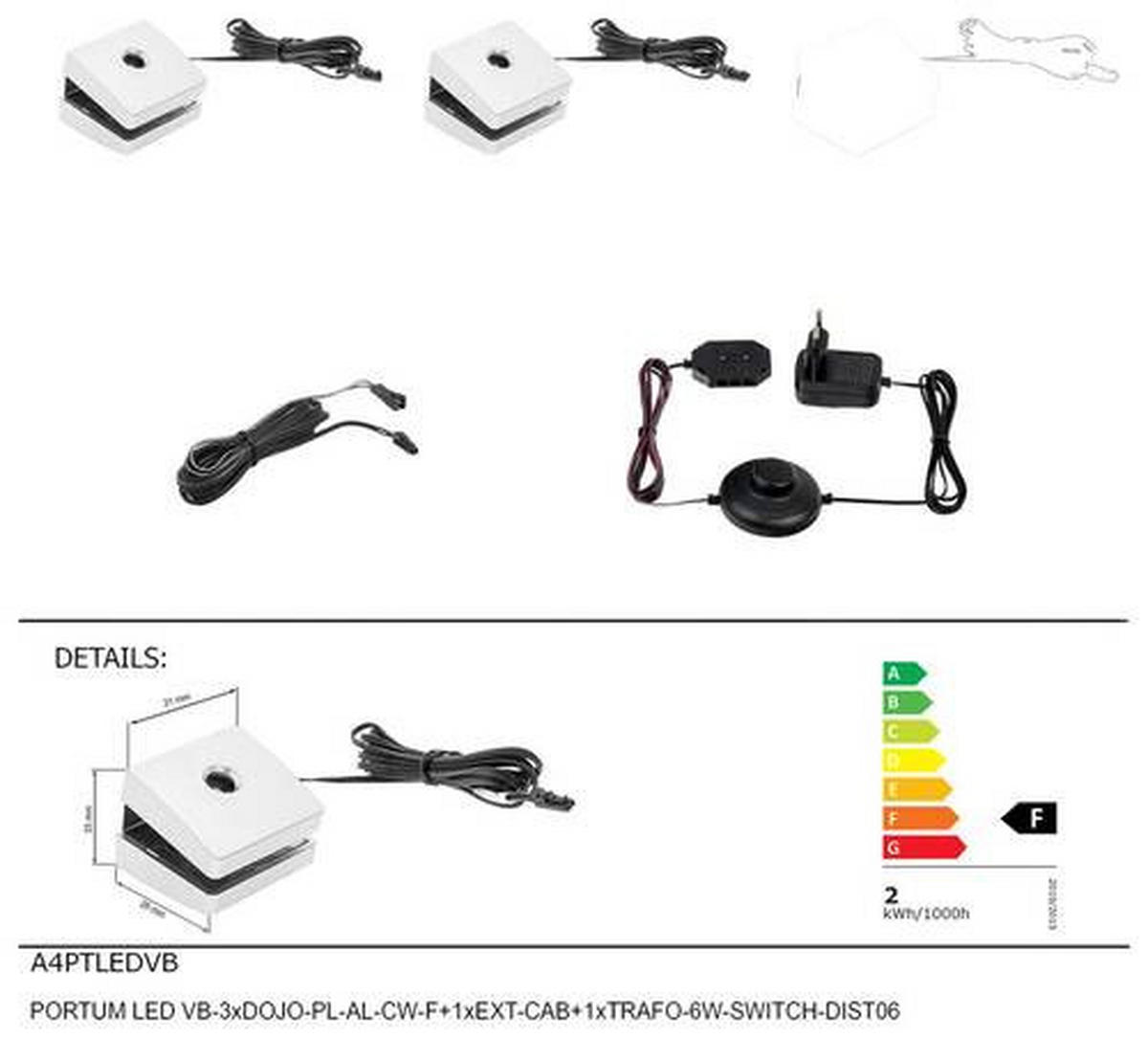 LED-KLEMMLEUCHTE   - Silberfarben/Schwarz, KONVENTIONELL, Kunststoff - Carryhome