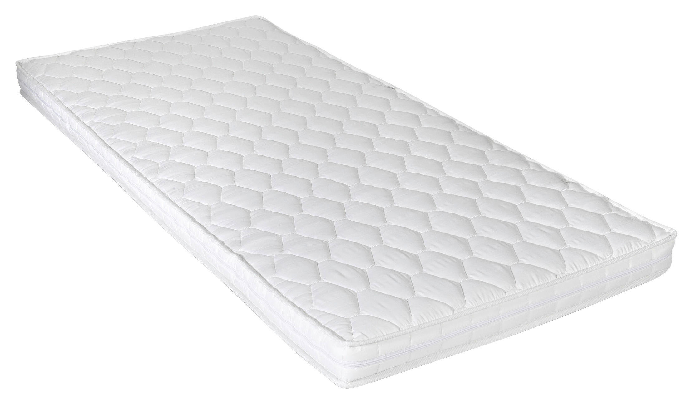 KALTSCHAUMMATRATZE CARAVAN MATRATZE 90/200 cm Höhe ca. 10 cm  - Weiß, Basics, Kunststoff/Textil (90/200cm) - P & B