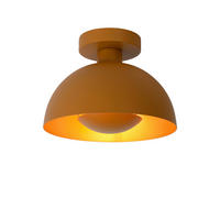 DECKENLEUCHTE SIEMON 25/19 cm   - Currygelb/Messingfarben, Design, Metall (25/19cm) - Lucide