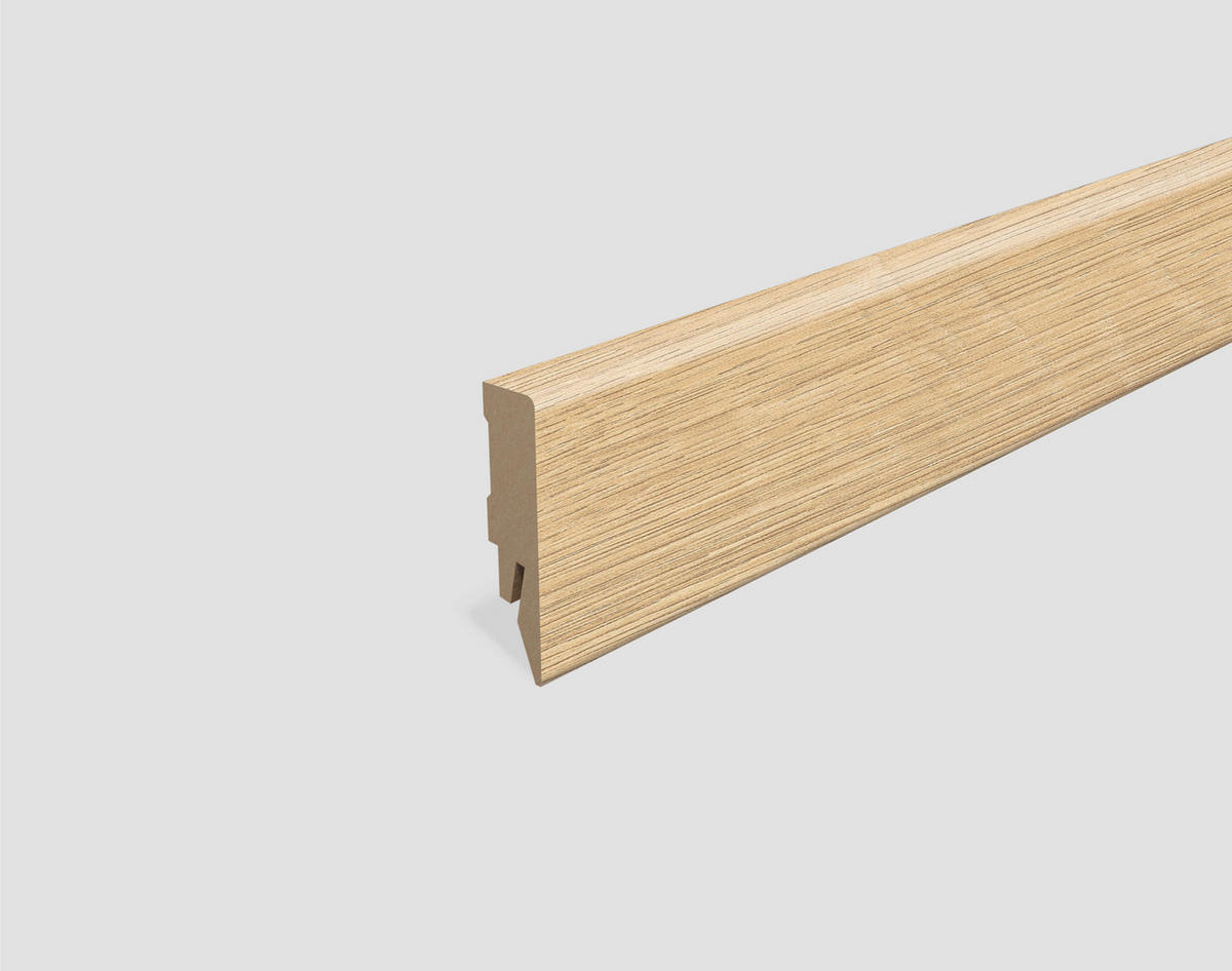 SOCKELLEISTE Eiche hellbraun - Hellbraun, KONVENTIONELL, Holzwerkstoff (240/1.4/5.8cm) - Egger Holzwerkstoffe