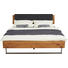 BETT 180/200 cm in Eichefarben - Dunkelgrau/Eichefarben, Natur, Holz/Metall (180/200cm) - Hasena BETT 180/200 cm in Eichefarben - Dunkelgrau/Eichefarben, Natur, Holz/Metall (180/200cm) - Hasena