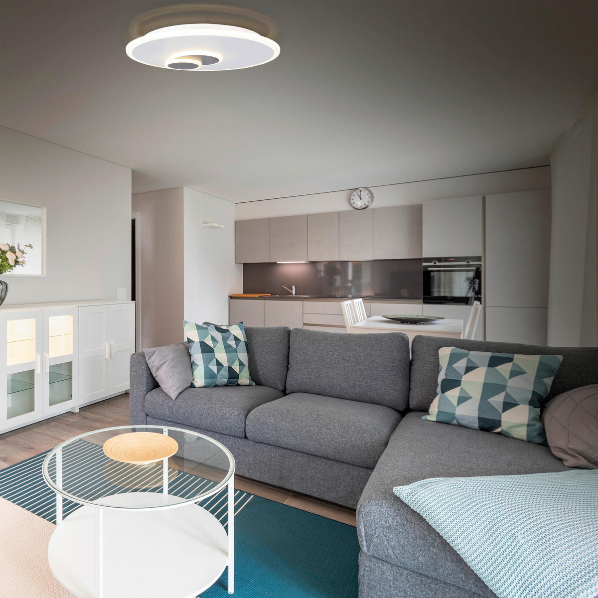 DECKENLEUCHTE  47/6 cm    - Weiß, Design, Metall (47/6cm) - Näve