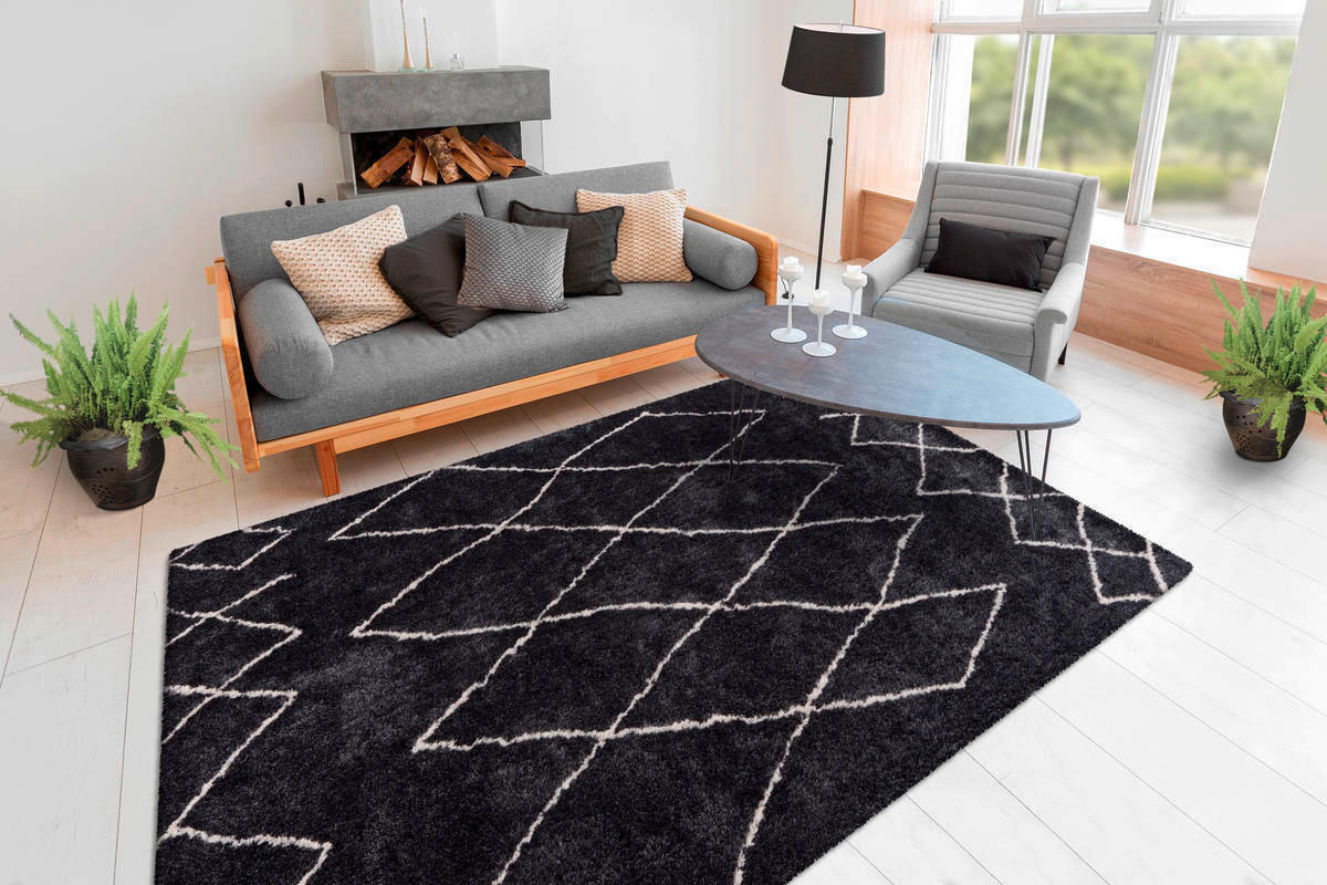 HOCHFLORTEPPICH 200/290 cm Orlando Anthrazit  - Anthrazit, Design, Textil (200/290cm) - Kayoom